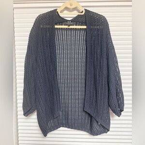 Grade & Gather - Navy LOOSE KNIT CARDIGAN